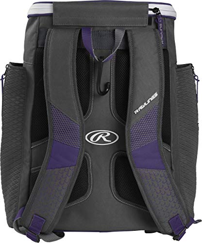 Rawlings | IMPULSE Backpack Equipment Bag | Baseball/Softball | Multiple Styles - color: Purple