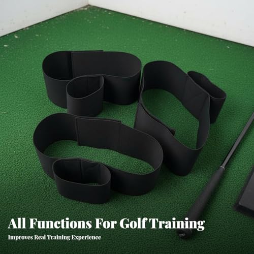 Vaveren Golf Swing Trainer Aid Correcting Arm Band Portable Golf Training Aid Band Gesture Alignment for Men Women Golf Beginners