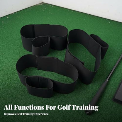 Vaveren Golf Swing Trainer Aid Correcting Arm Band Portable Golf Training Aid Band Gesture Alignment for Men Women Golf Beginners