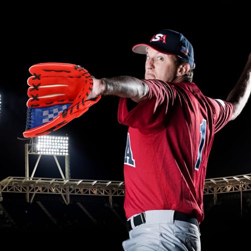 STOBAZA Baseball Glove Pu Thickened 12.5-inch Infielder Pitcher Glove Training Mitt for Men and Youth