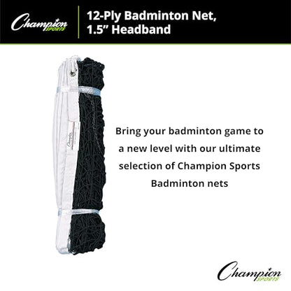 Champion Sports12-Ply Badminton Net - color: Multi, size: 12-Ply Badminton Net