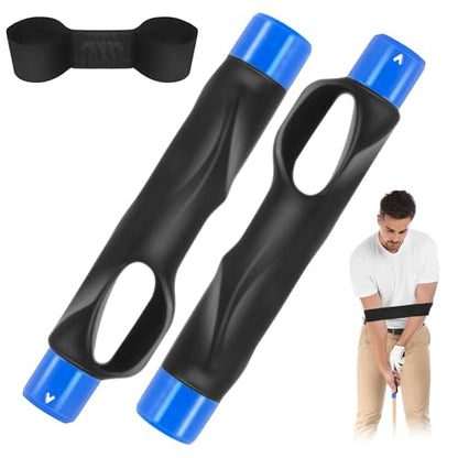 Golf Swing Trainer & Golf Grip Trainer Set, Perfect Training Aid for Improving Swing Technique and Grip Position, Ideal for Beginners and Professionals
