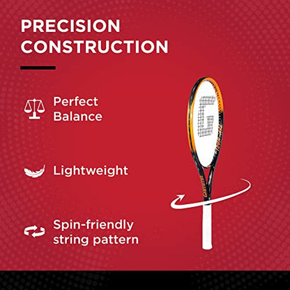 Gamma Tour Ace Tennis Racket, 27 Inch - Premium Pre-Strung Adult Racket for Men & Women - Large Sweet Spot, Perfect Balance Between Power and Control