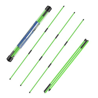 flintronic Golf Alignment Stick, Golf Practice Training Aid, Collapsible Golf Practice Rods for Aiming, Putting, Full Swing, Posture Corrector, with Clear Tube Case