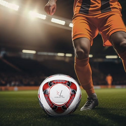 Soccers Ball Size 5 Soccerball Youth Soccer Balls – Professional Soccer Balls Training Soccer Ball Outdoor, Indoor Soccer Ball - Competition Level Thermo Strike Thermobonded Football from