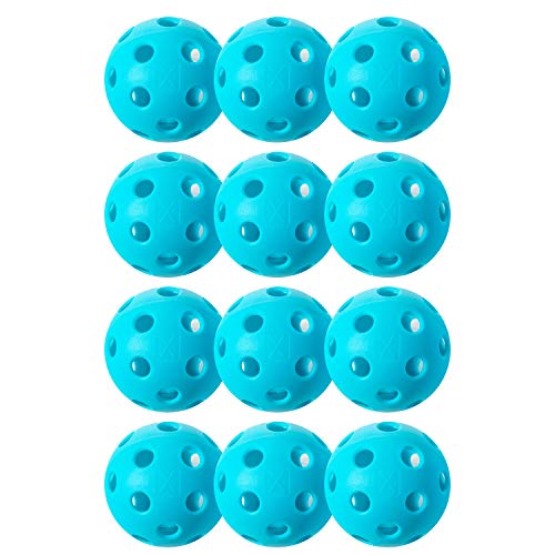 Franklin Sports X-26 Indoor Pickleballs - 3 Pack, 12 Pack & 100 Pack Bulk - USAPA Approved Tournament Pickleballs - Multiple Colors - color: Blue, style: 12 Pack