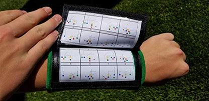 Y23 - Football Wristbands - Wrist Coach - QB Wristband - Football Play Wristbands - Playbook Wristband