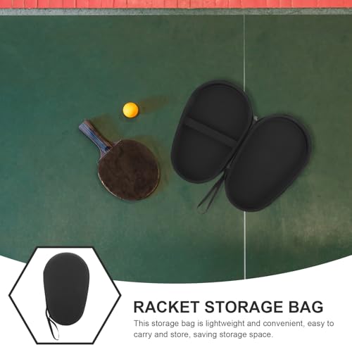 ABOOFAN Table Tennis Paddle Protective Storage Bag Portable Eva Case with Nylon Fabric Cover for Racket Organization and Travel