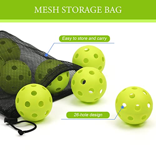16 Pack Plastic Baseballs - Hollow Softballs for Lightweight Batting Practice - Indoor/Outdoor Training Balls - color: Chartreuse