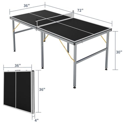 6x3FT Professional Table Tennis Table