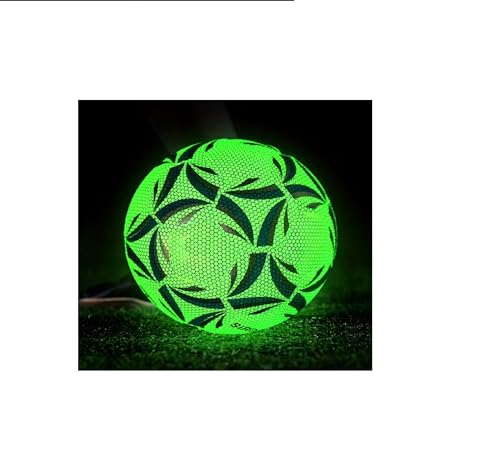 SEDLAV Glow-in-The-Dark Soccer Ball, Durable Rubber, Non-Slip Material, Luminous Light-Up Ball for Night Training & Indoor/Outdoor Matches