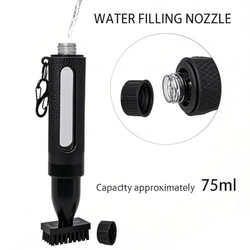 Golf Club Cleaner Brush - Water Bottle 8 Inches Holds 4 Ounces Retractable Brush and Groove Cleaner with Clip Golf-Accessories for Men
