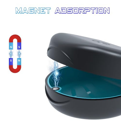 Retainer Case,Orthodontic Mouthguard Cases (Black)