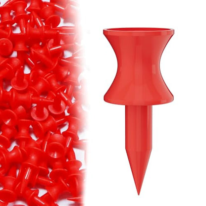 100 Pack 1.25" Plastic Golf Tees, Short Golf tees，Durability & Stability, Engineered to Minimize Friction and Side Spin，Golf Practice Supplies，Ideal Party Gift.Small Golf tees for par 3.