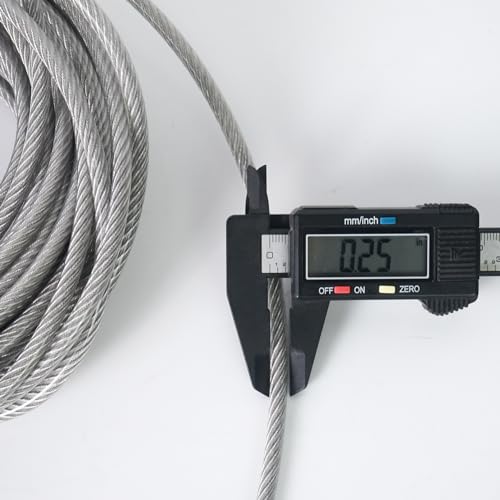 Aoneky 47ft 1/4'' Stainless Steel Replacement Tennis Net Cable