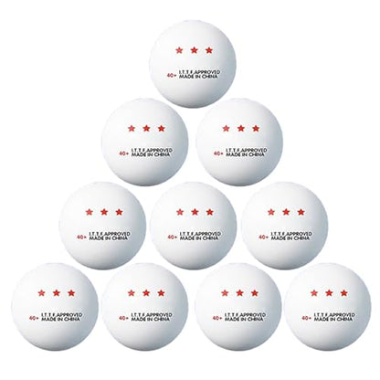 10 Pcs Professional PingPong 3 Star Table Tennis Lightweight Standard Table Tennis for Training