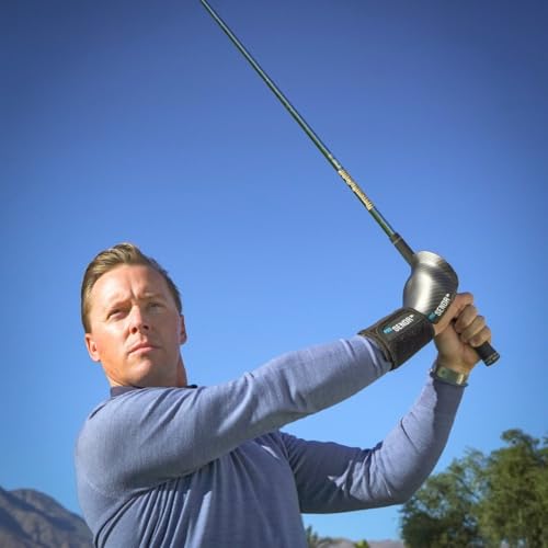 ProSENDR™ Golf Training Aid | Carbon Fiber Wrist Cradle Plus Compression Sphere | Improve Wrist Positions, Slice, Ball Striking | Use for Full Swing, Chipping, Putting