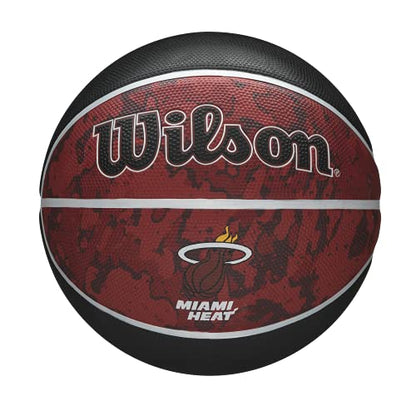WILSON NBA Team Tiedye Basketballs - Size 7-29.5" - color: Miami Heat