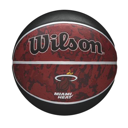 WILSON NBA Team Tiedye Basketballs - Size 7-29.5" - color: Miami Heat