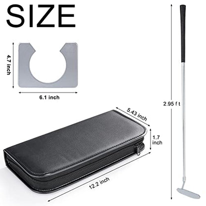 Mini Indoor Putting Green - Game with Putter, mini Indoor Putting Set for Starter, Putting Cup Office Golf Kit