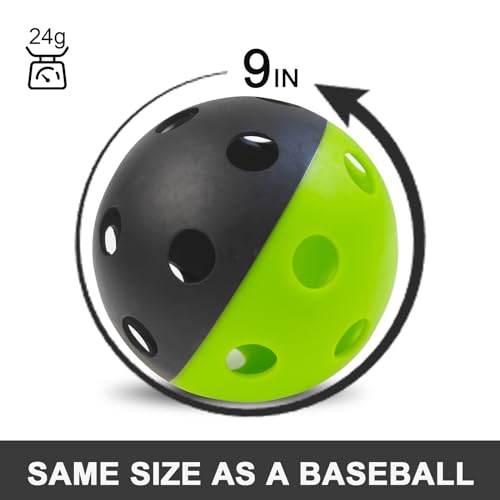 MYKUJA Baseball Plastic Baseballs, Heavy-Duty Training Baseballs, Soft Practice Baseball for Hitting, Limited Flight High Impact Balls 12 Pack