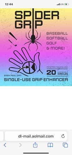 Spider Grip Enhancer. Premium Grip Enhancer. Alternative to Pine Tar and Sprays. Clean, Safe and NO Mess.