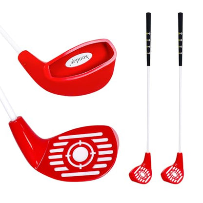 Backyard Outdoor Golf Club Set with Oversized Club Heads for Golf Game with Bucket, Perfect for Hit Plastic or Foam Balls in Sand Grass Yards Beach & Parks 2 Pack