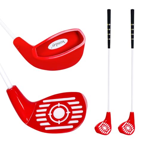 Backyard Outdoor Golf Club Set with Oversized Club Heads for Golf Game with Bucket, Perfect for Hit Plastic or Foam Balls in Sand Grass Yards Beach & Parks 2 Pack