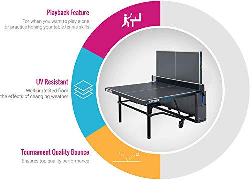 KETTLER Outdoor 15 Table Tennis Table