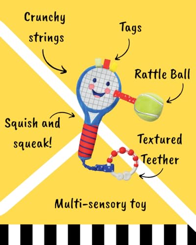 Tennis Racket for Babies | Soft Plush Sensory Tennis Racket for Babies