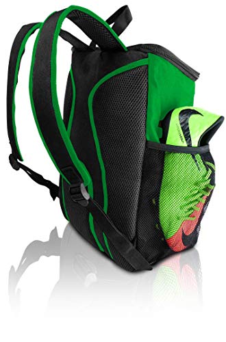 Soccer Backpack with Ball Holder Compartment - for Boys & Girls | Bag Fits All Soccer Equipment & Gym Gear (Black) - color: Green