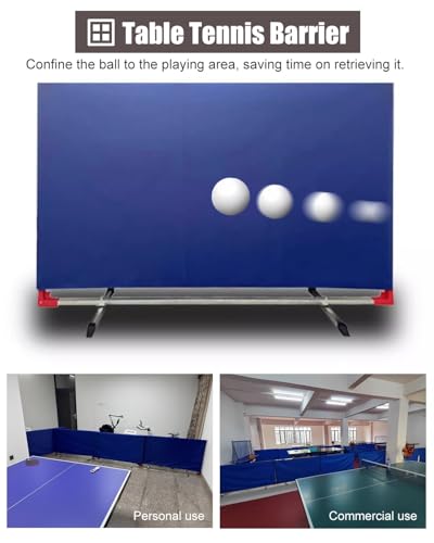 The Movable Ping Pong Ball Baffle,Table Tennis Court Barrier, Removable Partition for Ping Pong Field, Ideal for Play Room and Basement Divider，（4pcs） - color: 4pcs