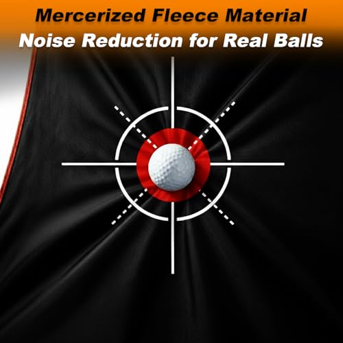 Gagalileo Golf Target Cloth: Protective Net Portable Easy Setup with S-Hooks & Ropes Indoor Outdoor Practice All Golfers Training Accuracy for Backyard Garage