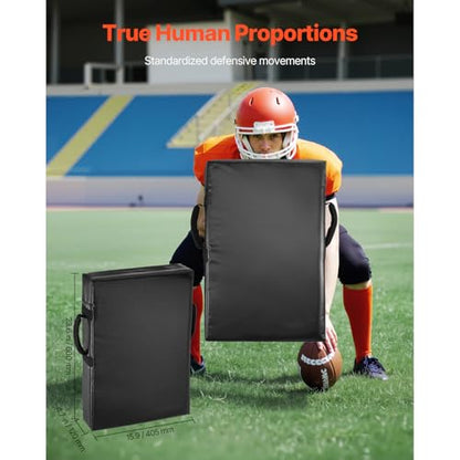 Happybuy Football Blocking Dummy: Equipped with 24x16 in Blocking Pads and Handles. Made of High-Density Sponge. Ideal Heavy-Duty Training Gear for Basketball, Hockey, Lacrosse and Football