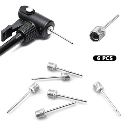 BlingKingdom 6 PCS Ball Pump Needles, Sturdy Air Pumping Pins Football Pump Valves Inflation Needle for Inflating Sports Ball, Basketball, Soccer, Rugby, Volleyball