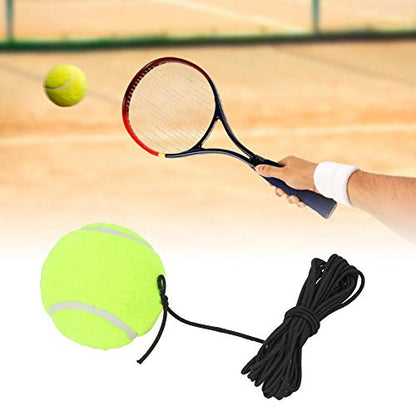 yafa Tennis Training Ball Solo Tennis Trainer Singles Training Self-Study Practice Ball with 4 Meter Elastic Rubber Stringfor Tennis Beginner
