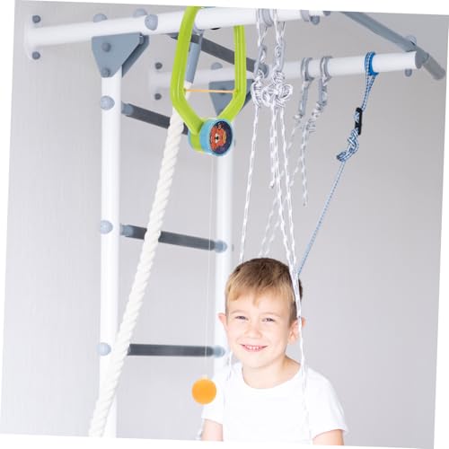 HANABASS Hanging Table Tennis Trainer for Adjustable Indoor Pong Training Device for Skill Enhancement Parent Interaction and Space Efficient Use School