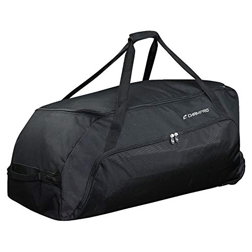 Champro Sports Jumbo All-Purpose Bag On Wheels - color: BLACK