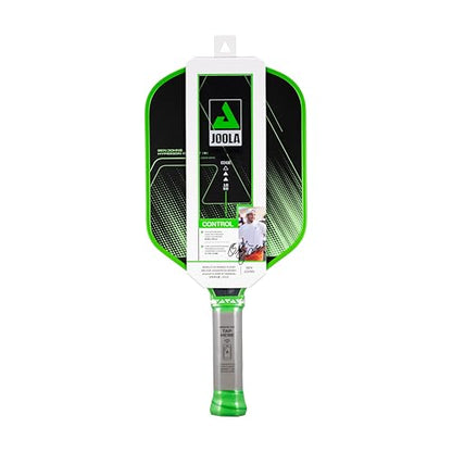 JOOLA Ben Johns CAS 16mm Carbon Fiber Pickleball Paddle - CAS Surface Tech - Control & Power Paddle - USAP Approved - Aero Curve - Feel-Tec Pure Grip - NFC Chip - color: Jolt Green, size: Hyperion