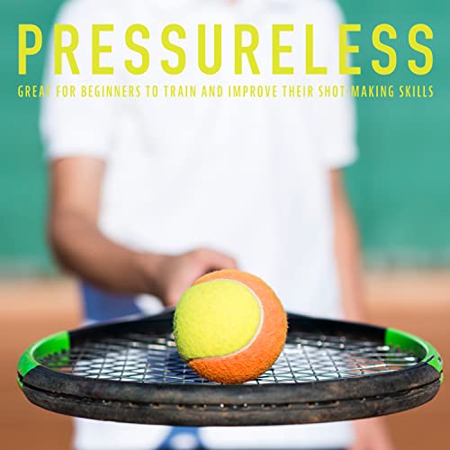 Franklin Sports Starter Tennis Balls - Pressureless, Low Bounce for Beginners - Great for Training + Practice - 3 Pack - All Court Surface