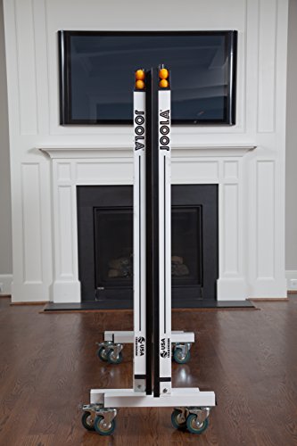 JOOLA Rally TL Professional MDF Indoor Ping Pong Table w/Quick Clamp Table Tennis Net & Post Set - 10 Minute Easy Assembly - Corner Ball Holders - Tournament Quality - Includes Playback Mode
