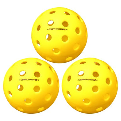 Onix Fuse G2 Outdoor Pickleball Balls USA Pickleball Approved - color: Yellow, size: 3 Pack