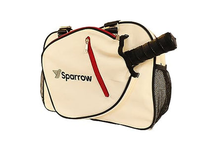 Pickleball Bag - Sports Bag For Gear, Gym Essentials - Adjustable Strap, Mesh Pockets, Pickleball Paddle Compartment With Cover - Stylish Retro Look - 20x8x12" - color: Black