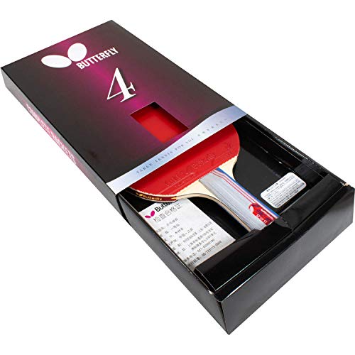 Butterfly 401 Table Tennis Racket Set - 1 Ping Pong Paddle – 1 Ping Pong Paddle Case - ITTF Approved Table Tennis Paddle - Ships in Ping Pong Racket Gift Box, Multi, B401FL