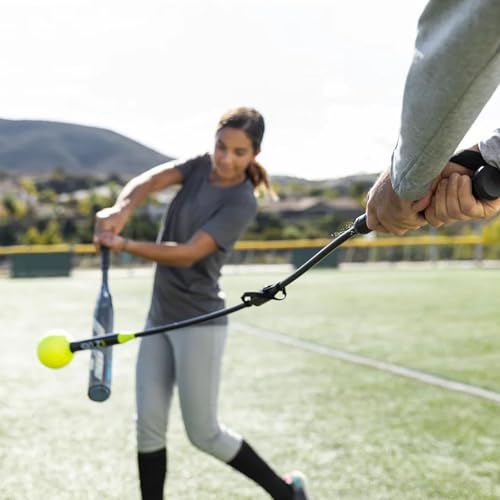 SKLZ Hitting Stick Batting Swing Trainer for Baseball and Softball, One-on-One Coaching Tool for Ball Contact, Hand-Eye Coordination, and Bat Speed - style: Softball Swing Trainer Select