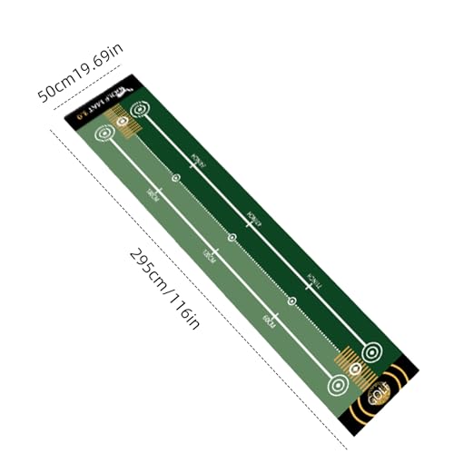 1 Piece Golf Putting Practice mat, Size is 19.69 inches x 116 inches, Portable Washable Non-Slip Folding Putting mat, Suitable for Home, Office, Outdoor use, Party Team Building Activities. - style: 01