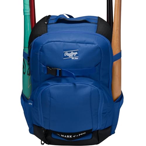 Rawlings | The Journey Player's Backpack Equipment Bag | Baseball/Softball | Multiple Colors - color: Royal