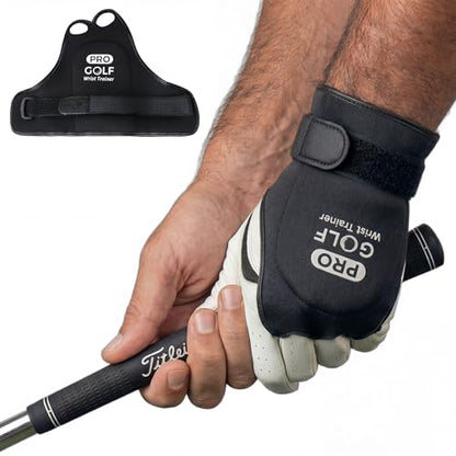 Golf Wrist Brace, Golf Wrist Training Aid for Hinge Trainer, Golf Swing Trainer - Correct Position & Develop Muscle Memory, Reduce Slices Hooks for Chipping Hitting - Training Equipment for Beginners