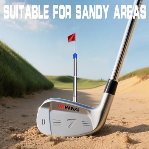 Golf Alignment Rods - Club Alignment Sticks with Telescopic Magnetic Corrector Trainer Aid Tools Help Visualize and Align Your Golf Shots Club,Swing Aim Practice Accessories Golf Gifts