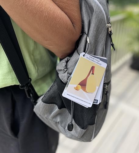 Pickleball Rules Bag Tags - Pickleball Rules Made Easy - Courtside Rules Reference - Quick Start Guide| Pickleball Rulebook | Pickleball Gift | Follows USA Pickleball Rules
